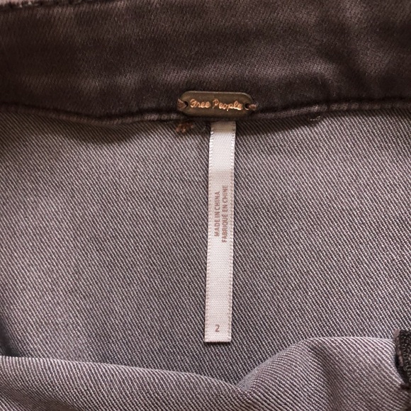 Free People New Without Tags Purple Zipper Mini Skirt Size 2 - Picture 3 of 4